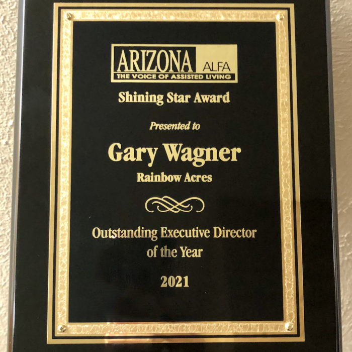 Gary Wagner Awarded Outstanding Executive Director of the Year 2021 by AZ ALFA
