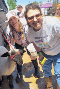 In The Community - Ranchers with their Lamb at the Valley Verde Fair 2022